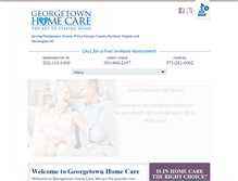 Tablet Screenshot of georgetownhomecare.com